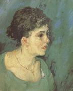 Portrait of a woman in Blue (nn04), Vincent Van Gogh